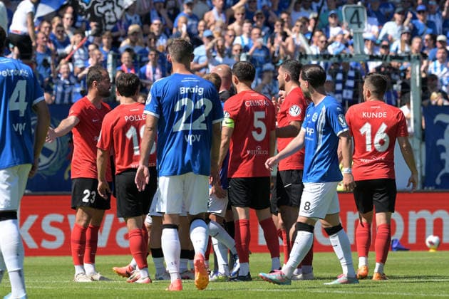Pack formation on the field SV Stuttgarter Kickers vs SG Sonnenhof Grossaspach, Football, Men, DB Regio wfv Cup Final, Season 2025 2026, 23 05 2026 SV Stuttgarter Kickers vs SG Sonnenhof Grossaspach, Football, Men, DB Regio wfv Cup Final, Season 2025 2026, 23 05 2026 Stuttgart Copyright: xEibner-Pressefoto TobiasxBaurx EP_TBR