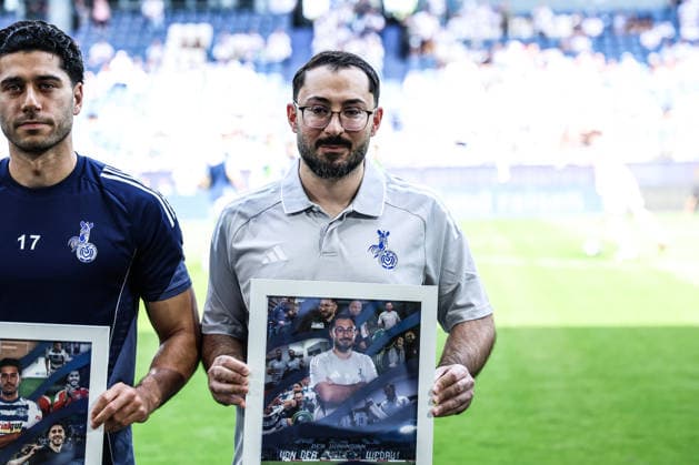 Sports, football, FVN Niederrheinpokal season 2025 2026 final SC St Tönos 11 20 vs MSV Duisburg 16 05 2026, schauinsland reisen arena Mert Göckan MSV Duisburg, 17 Omar Ahmad Zeugwart, MSV Duisburg Duisburg schauinsland reisen arena Nordrhein Westfalen Germany