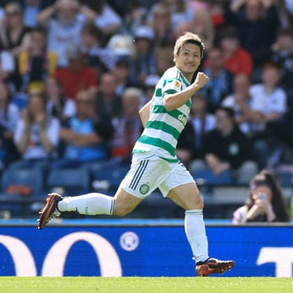 Celtic v Dunfermline Athletic Scottish Gas Men s Scottish Cup Daizen Maeda of Celtic celebrates scoring his teams first goal during the Scottish Gas Men s Scottish Cup Final between Celtic and Dunfermline Athletic at Barclays Hampden, Glasgow 23 05 2026 UK Newspapers OUT Copyright: xFredxPalmerx FIL-23467-0062