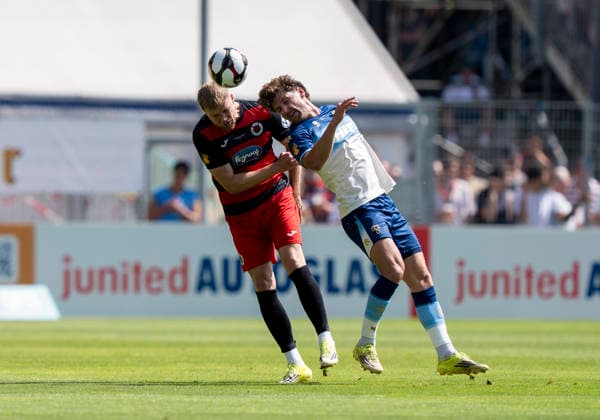 Header duel between Lars Dietz Viktoria Koeln, 2 and Enzo Wirtz Fortuna Koeln, 9 SC Fortuna Köln vs Viktoria Köln 23 05 2026 Soccer, Bitburger Pokalfinale 2026, GER, Sportpark Höhenberg, Cologne Copyright: HMBxMedia xMarcoxBader