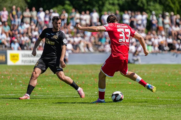 SBFV Rothaus Pokal, Bahlinger SC vs FC 08 Villingen, 23 05 2026 Marco Rienhardt Bahlinger SC, 33 with a shot on goal SBFV Rothaus Pokal, Bahlinger SC vs FC 08 Villingen, Karl Heitz Stadion Offenburg, 23 05 2026 Copyright: xBEAUTIFULxSPORTS Boscox