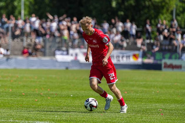 SBFV Rothaus Pokal, Bahlinger SC vs FC 08 Villingen, 23 05 2026 Rico Wuttke Bahlinger SC, 25 on the ball SBFV Rothaus Pokal, Bahlinger SC vs FC 08 Villingen, Karl Heitz Stadion Offenburg, 23 05 2026 Copyright: xBEAUTIFULxSPORTS Boscox