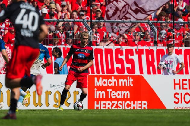 Meiko Sponsel Viktoria Köln, 19 in front of the Fortuna Koeln Tribuene Fortuna Köln vs FC Viktoria Köln, Football, Landespokal Mittelrhein 2025 26, Final, Season 2025 26, 23 05 2026, Fortuna Köln vs FC Viktoria Köln, Football, Landespokal Mittelrhein, Final, Season 2025 26, 23 05 2026 Köln Copyright: xEibner-Pressefoto LukasxBaldygax EP_LBA