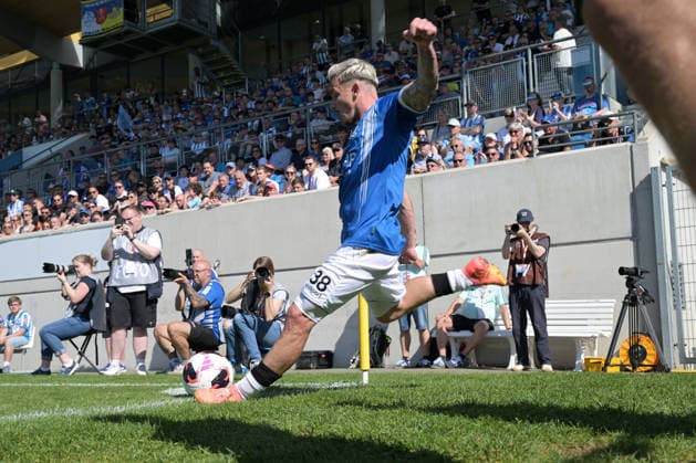 Christian Mauersberger SV Stuttgarter Kickers, 38 at corner kick SV Stuttgarter Kickers vs SG Sonnenhof Grossaspach, Football, Men, DB Regio wfv cup final, Season 2025 2026, 23 05 2026 SV Stuttgarter Kickers vs SG Sonnenhof Grossaspach, Football, Men, DB Regio wfv cup final, Season 2025 2026, 23 05 2026 Stuttgart Copyright: xEibner-Pressefoto TobiasxBaurx EP_TBR