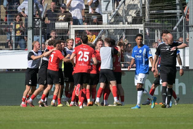 Fabian Eisele SG Sonnenhof Grossaspach, 23 cheer about the goal to 0 2 SV Stuttgarter Kickers vs SG Sonnenhof Grossaspach, Football, Men, DB Regio wfv cup final, Season 2025 2026, 23 05 2026 SV Stuttgarter Kickers vs SG Sonnenhof Grossaspach, Football, Men, DB Regio wfv cup final, Season 2025 2026, 23 05 2026 Stuttgart Copyright: xEibner-Pressefoto TobiasxBaurx EP_TBR
