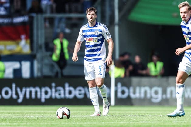 sports, soccer, FVN Niederrheinpokal season 2025 2026 final SC St Tönos 11 20 vs MSV Duisburg 16 05 2026, schauinsland reisen arena Tobias Fleckstein MSV Duisburg, 5 Duisburg schauinsland reisen arena Nordrhein Westfalen Germany