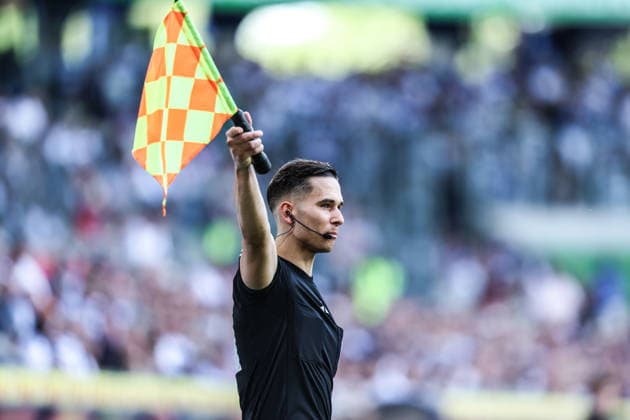 sports, soccer, FVN Niederrheinpokal season 2025 2026 final SC St Tönos 11 20 vs MSV Duisburg 16 05 2026, schauinsland reisen arena Kristijan Rajkiovski referee assistant Duisburg schauinsland reisen arena Nordrhein Westfalen Germany