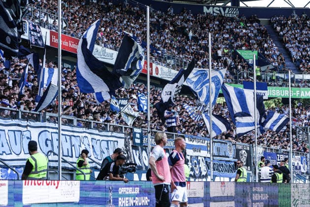 sports, soccer, FVN Niederrheinpokal season 2025 2026 final SC St Tönos 11 20 vs MSV Duisburg 16 05 2026, schauinsland reisen arena fans MSV Duisburg Duisburg schauinsland reisen arena Nordrhein Westfalen Germany