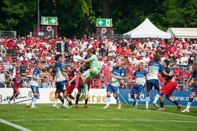 Germany Bitburger Pokalfinale 2026, S C Fortuna Köln vs Viktoria Köln 23 05 2026 Sportpark Höhenberg Köln Players in duel Cologne Germany Copyright: xMijoxLubecx