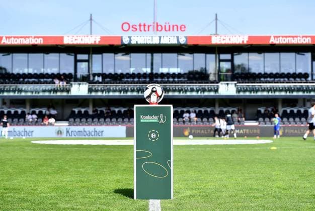 SC Verl SF Lotte FOR EDITORIAL PURPOSES ONLY EDITORIAL USE ONLY p Football Krombacher Westfalenpokal Final SC Verl SF Lotte on 23 05 2026 at the Sportclub Arena in Verl Advertising display Krombacher Westfalenpokal Germany Nordrhein Westfalen Verl Copyright ThorstenxTillmann Copyright: ThorstenxTillmann doc85z09akq1w85twhvjrt ,EDITORIAL USE ONLY Copyright: ThorstenxTillmann