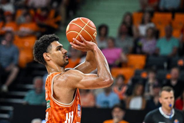 GER, BBL, Playoffs, ratiopharm Ulm vs BMA365 Bamberg Baskets 23 05 2026, ratiopharm arena, New Ulm, GER, BBL, Playoffs, ratiopharm Ulm vs BMA365 Bamberg Baskets, pictured Mark Smith Ulm, 13 nordphotoxGmbHx xHafner nph00200