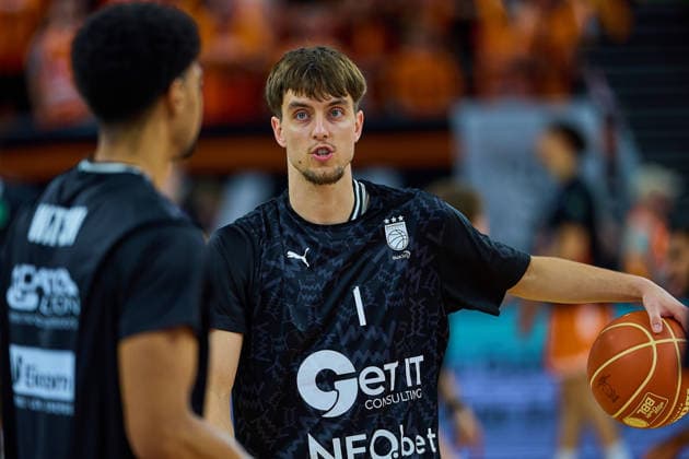 Zachary Ensminger BMA365 Bamberg Baskets, 01 GER, ratiopharm ulm vs Bamberg Baskets, Basketball, Playoffs, Quarterfinals, 3 Game, EasyCredit BBL, Season 2025 2026, 23 05 2026 GER, ratiopharm ulm vs Bamberg Baskets, Basketball, Playoffs, Quarterfinals, 3 Game, EasyCredit BBL, Season 2025 2026, 23 05 2026 New Ulm Copyright: xEibner-Pressefoto GeraldxOelze-dexStoppanyx EP_ODS