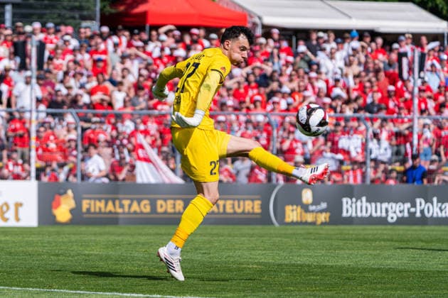 Cologne, Germany 23 May 2026 Mittelrheinpokal 2025 2026 Final Viktoria Köln vs Fortuna Köln In the picture goalkeeper Arne Schulz VIK DFL DFB regulations prohibit any use of photographs as image sequences and or quasi video Sportpark Höhenberg Nordrhein Westfalen Copyright: xFotostandx xKruczynskix