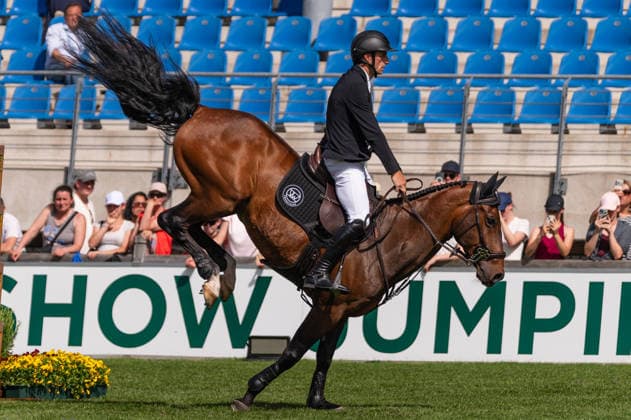 Sport Bilder des Tages 218 Richard Vogel on Phenyo Van Het Keysersbos (GER) during the TSCHIO 2026 (CHIO 2026) - 2nd Qualifier Rolex Grand Prix - CSI5* - Jumping competition with jump-off at the Allianz Park in Aachen, Germany  Copyright: xMartinxPitschx xSPPx Sportspressphoto_152437