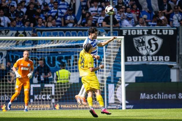 Lower Rhine Cup Final MSV Duisburg SC St Tönis FOR EDITORIAL PURPOSES ONLY p Football Lower Rhine Cup Final MSV Duisburg SC St Tönis on 23 05 26 in the Schauinsland Reisen Arena in Duisburg Mert Göckan Duisburg Duisburg Duisburg Copyright JakobxKlos Copyright: JakobxKlos doc85z0iid4mdl6ua80e8k ,EDITORIAL USE ONLY Copyright: JakobxKlos