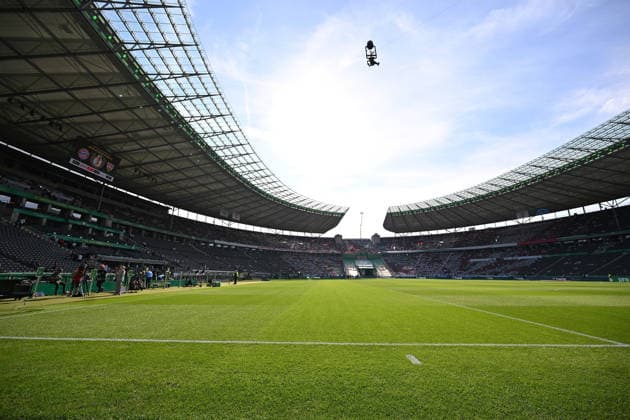 23 05 2026, xsltx, Football DFB Cup Final, FC Bayern Munich VfB Stuttgart v l Interior, Lawn, Tributes, Tribune, Pitch DFL DFB REGULATIONS PROHIBIT ANY USE OF PHOTOGRAPHS as IMAGE SEQUENCES and or QUASI VIDEO Berlin