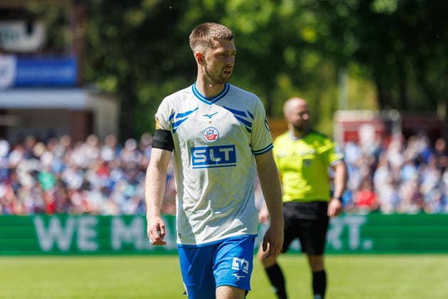 Jonas Dirkner Rostock GER, FC Hansa Rostock vs SV Pastow, Football, Men, Lübzer Pils Landespokal, Final, Season 2025 2026, 23 05 2026 Greifswald Volksstadion Mecklenburg Vorpommern Germany
