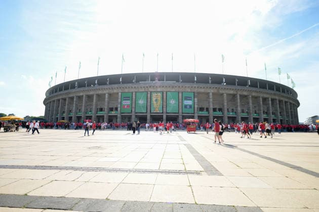 Soccer, DFB Cup Final, 20260523, FC Bayern Munich VfB Stuttgart In the picture Exterior view Berlin Olympiastadion Brandenburg Germany Copyright: Passion2Press MarkusxFischerx