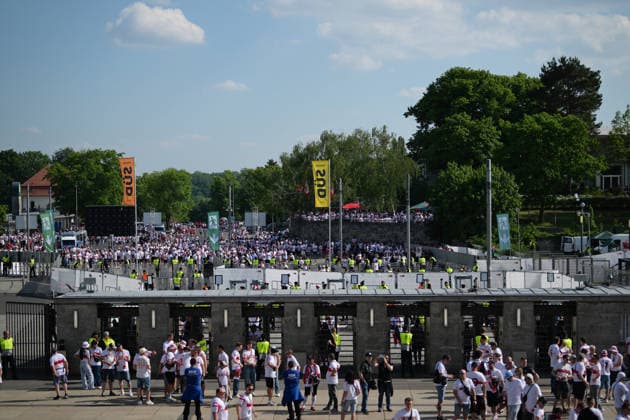 Soccer, DFB Cup Final, 20260523, FC Bayern Munich VfB Stuttgart In the picture Entrance South Berlin Olympiastadion Brandenburg Germany Copyright: Passion2Press MarkusxFischerx