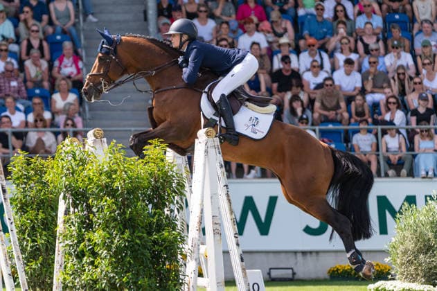 179 Lillie Keenan on Kick On (USA) during the TSCHIO 2026 (CHIO 2026) - 2nd Qualifier Rolex Grand Prix - CSI5* - Jumping competition with jump-off at the Allianz Park in Aachen, Germany  Copyright: xMartinxPitschx xSPPx Sportspressphoto_152456