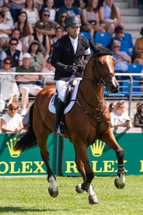 333 Kent Farrington on Descartes SR (USA) during the TSCHIO 2026 (CHIO 2026) - 2nd Qualifier Rolex Grand Prix - CSI5* - Jumping competition with jump-off at the Allianz Park in Aachen, Germany  Copyright: xMartinxPitschx xSPPx Sportspressphoto_152465