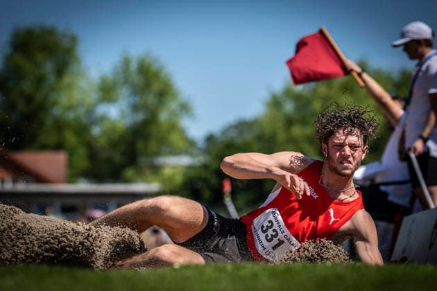 WEINHEIM, GERMANY - MAY 23 Janek Schiffer (GER LG Brillux Münster) during the B&S Kurpfalz Gala am 23.05.2026 at the Sepp-Herberger-Stadium in Weinheim (Baden-Wuerttemberg Germany). Baden-Wuerttemberg Germany Copyright: xAxelxKohringx