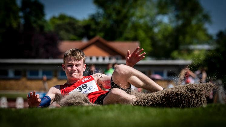 WEINHEIM, GERMANY - MAY 23 Tim Bredlau (GER ASC Darmstadt) during the B&S Kurpfalz Gala am 23.05.2026 at the Sepp-Herberger-Stadium in Weinheim (Baden-Wuerttemberg Germany). Baden-Wuerttemberg Germany Copyright: xAxelxKohringx
