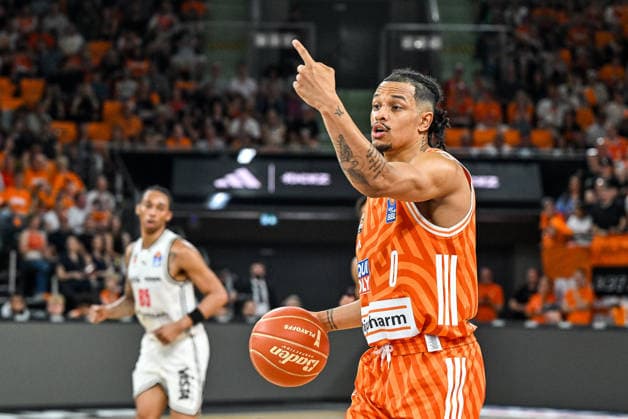 GER, BBL, Playoffs, ratiopharm Ulm vs BMA365 Bamberg Baskets 23 05 2026, ratiopharm arena, Neu Ulm, GER, BBL, Playoffs, ratiopharm Ulm vs BMA365 Bamberg Baskets, pictured Nelson Weidemann Ulm, 0 nordphotoxGmbHx xHafner nph00200