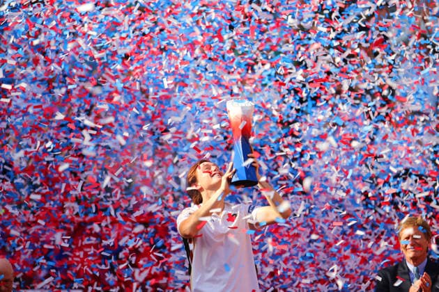 Bitpanda Hamburg Open, ATP 500 Ignacio Buse from Peru holds the winners trophy in his hands after his triumph