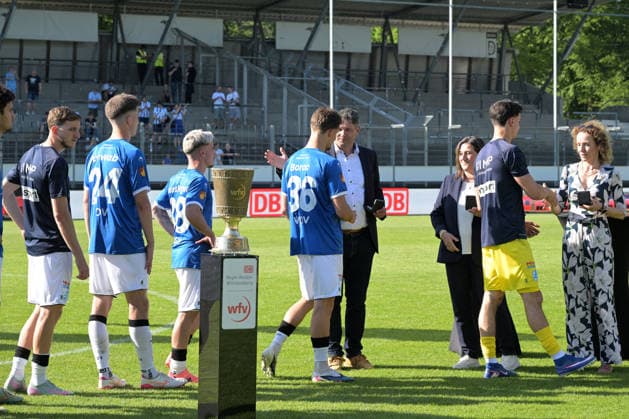 Cup runner-up Stuttgarter Kickers SV Stuttgarter Kickers vs SG Sonnenhof Grossaspach, Football, Men, DB Regio wfv Cup Final, Season 2025 2026, 23 05 2026 SV Stuttgarter Kickers vs SG Sonnenhof Grossaspach, Football, Men, DB Regio wfv Cup Final, Season 2025 2026, 23 05 2026 Stuttgart Copyright: xEibner-Pressefoto TobiasxBaurx EP_TBR