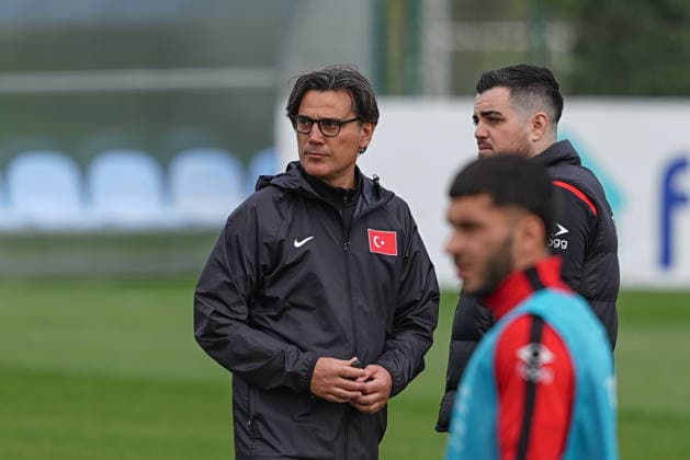 Turkish National Football Team training session ISTANBUL, TURKIYE - MAY 23: Turkish National Football Team head coach Vincenzo Montella, leads the training session ahead of the 2026 FIFA World Cup, WM, Weltmeisterschaft, Fussball at Hasan Dogan National Teams Camp and Training Facilities in Istanbul, Turkiye on May 23, 2026. Adem Kutucu Anadolu Istanbul Turkey. Editorial use only. Please get in touch for any other usage.  Copyright: x2026xAnadoluxAdemxKutucux