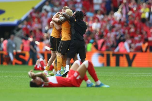 Morgan Whittaker of Middlesbrough dejected at the end of the match Hull City v Middlesbrough, EFL Sky Bet Championship, Play-Off Final, Football, Wembley Stadium, London, UK - 23 May 2026London Wembley Stadium United Kingdom EDITORIAL USE ONLY No use with unauthorised audio, video, data, fixture lists, club league logos or live services. Online in-match use limited to 120 images, no video emulation. No use in betting, games or single club league player publications. Copyright: xAndrewxFosker Shutterstockx 16887370dd