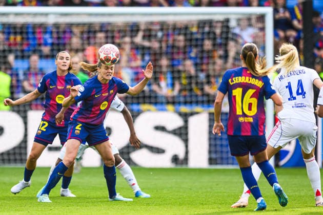 260523 Irene Paredes of Barcelona during the UEFA Women s Champions League final football match between Barcelona and Lyon on May 23, 2026 in Oslo Photo Jon Olav Nesvold BILDBYRAN COP 217 VG0925 bbeng football fotball fotboll soccer champions league finale final final 2026 mesterligaen dam fcb barcelona lyon ol lyonnes  Copyright: JONxOLAVxNESVOLD BB260523JE028