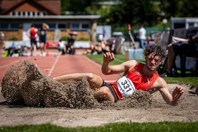 WEINHEIM, GERMANY - MAY 23 Janek Schiffer (GER LG Brillux Münster) during the B&S Kurpfalz Gala am 23.05.2026 at the Sepp-Herberger-Stadium in Weinheim (Baden-Wuerttemberg Germany). Baden-Wuerttemberg Germany Copyright: xAxelxKohringx