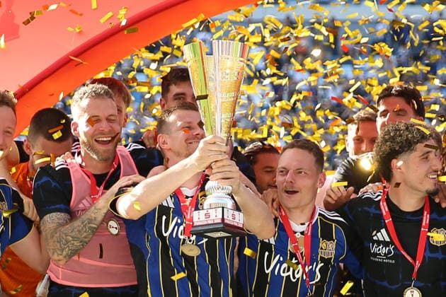 23 05 2026, xrekx, Fußball Landespokal Saarland Finale, 1 FC Saarbrücken FC 08 Homburg v l Sieger Sparkassen Pokal 2026 1 FC Saarbruecken Manuel Zeitz 1 FC Saarbruecken DFL DFB REGULATIONS PROHIBIT ANY USE OF PHOTOGRAPHS as IMAGE SEQUENCES and or QUASI VIDEO Saarbrücken