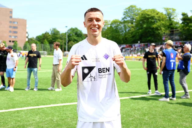 5 Semir Demirovic HEBC celebrates winning the Hamburg Lotto Cup Football I Mens I Lotto Cup I 2025 2026 season I Final I SC Vorwärts Wacker04 Billstedt HEBC I 23 05 2026 I Hoheluft stadium