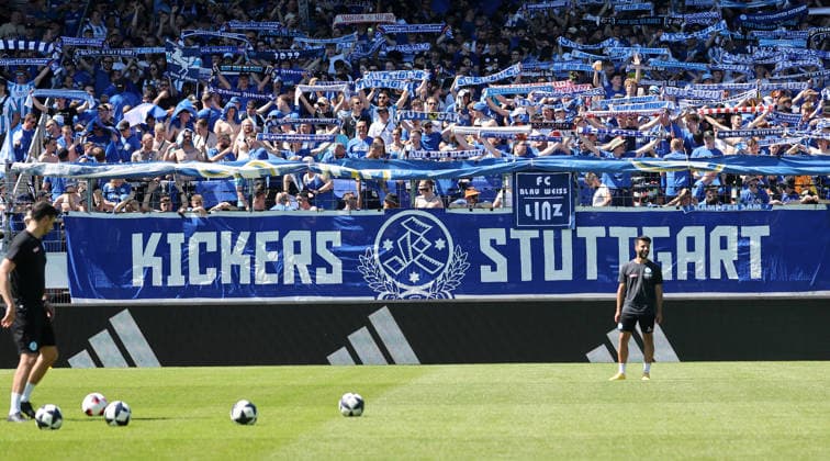 Stuttgart Degerloch, soccer Wfv cup final Stuttgarter Kickers vs SG Sonnenhof Großaspach, B Block of the Stuttgarter