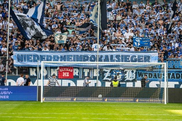 Lower Rhine Cup Final MSV Duisburg SC St Tönis FOR EDITORIAL PURPOSES ONLY p Soccer Lower Rhine Cup Final MSV Duisburg SC St Tönis on 23 05 26 at the Schauinsland Reisen Arena in Duisburg Lower Rhine Cup Winner MSV Duisburg Duisburg Copyright JakobxKlos Copyright: JakobxKlos doc85z1qxkjhyssqxgrqll ,EDITORIAL USE ONLY Copyright: JakobxKlos