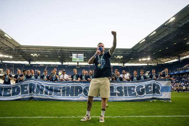 Lower Rhine Cup Final MSV Duisburg SC St Tönis FOR EDITORIAL PURPOSES ONLY p Football Lower Rhine Cup Final MSV Duisburg SC St Tönis on 23 05 26 in the Schauinsland Reisen Arena in Duisburg Alexander Hahn Duisburg Duisburg Copyright JakobxKlos Copyright: JakobxKlos doc85z1qwz2ehic3m1sqpa ,EDITORIAL USE ONLY Copyright: JakobxKlos