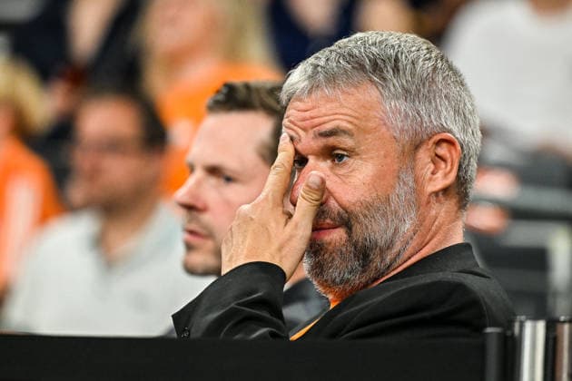 GER, BBL, Playoffs, ratiopharm Ulm vs BMA365 Bamberg Baskets 23 05 2026, ratiopharm arena, Neu Ulm, GER, BBL, Playoffs, ratiopharm Ulm vs BMA365 Bamberg Baskets, in the picture Dr Thomas Stoll Ulm shortly before the end of the game nordphotoxGmbHx xHafner nph00200