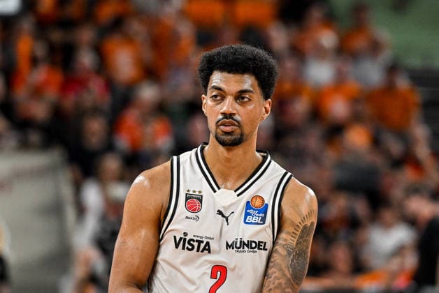 GER, BBL, Playoffs, ratiopharm Ulm vs BMA365 Bamberg Baskets 23 05 2026, ratiopharm arena, Neu Ulm, GER, BBL, Playoffs, ratiopharm Ulm vs BMA365 Bamberg Baskets, pictured Ibrahim Watson Bamberg, 2 nordphotoxGmbHx xHafner nph00200