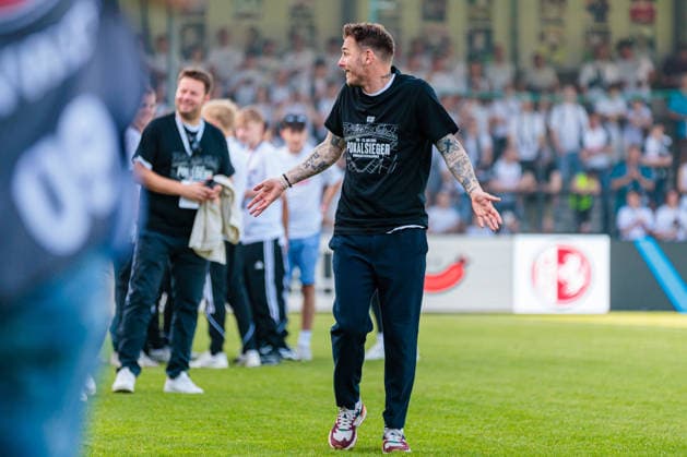 Tobias Strobl SC Verl, Head Coach GER, SC Verl vs SF Lotte, Football, Westfalenpokal, Final, Season 2025 2026, 23 05 2026 DFL Regulations prohibit any use of photographers as image sequences and or quasi video GER, SC Verl vs SF Lotte, Football, Westfalenpokal, Final, Season 2025 2026, 23 05 2026 Verl Copyright: xEibner-Pressefoto JanxRollingerx EP_JSK