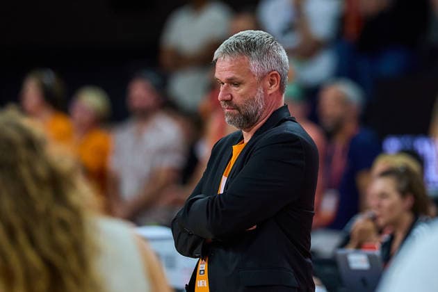 Andreas Oettel ratiopharm ulm, Managing Director thoughtful GER, ratiopharm ulm vs Bamberg Baskets, Basketball, Playoffs, Quarterfinals, 3 Game, EasyCredit BBL, Season 2025 2026, 23 05 2026 GER, ratiopharm ulm vs Bamberg Baskets, Basketball, Playoffs, Quarterfinals, 3 Game, EasyCredit BBL, Season 2025 2026, 23 05 2026 New Ulm Copyright: xEibner-Pressefoto GeraldxOelze-dexStoppanyx EP_ODS