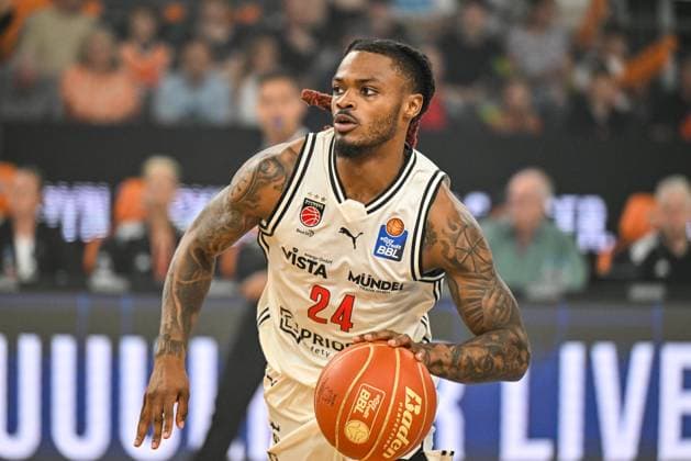 GER, BBL, Playoffs, ratiopharm Ulm vs BMA365 Bamberg Baskets 23 05 2026, ratiopharm arena, Neu Ulm, GER, BBL, Playoffs, ratiopharm Ulm vs BMA365 Bamberg Baskets, pictured Cobe Williams Bamberg, 24 nordphotoxGmbHx xHafner nph00200