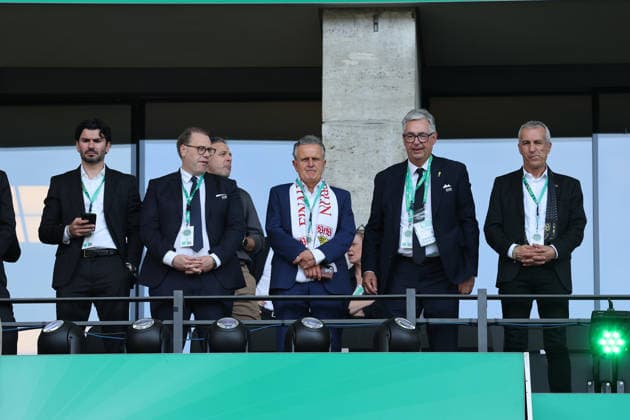 23 05 26 DFB Pokal Final 2026 FC Bayern Munich VfB Stuttgart Germany, Berlin, 23 05 2026, Football, Season 2025 2026, DFB Pokal Final 2026 Berlin, FC Bayern Munich VfB Stuttgart Center Stuttgarts Mayor Frank Nopper, to the right VfB President Dietmar Allgaier