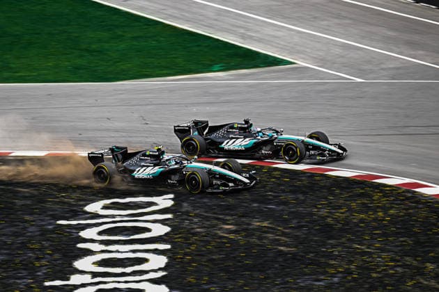 F1 - CANADIAN GRAND PRIX 2026 63 RUSSELL George (gbr), Mercedes AMG F1 Team W17, 12 KIMI ANTONELLI Andrea (ita), Mercedes AMG F1 Team W17, action during the Formula 1 Grand Prix du Canada 2026, 5th round of the 2026 Formula One World Championship, WM, Weltmeisterschaft from May 22 to 24, 2026 on the Circuit Gilles Villeneuve, in Montrà al, Canada - Montrà alCanada Copyright: xDPPIx
