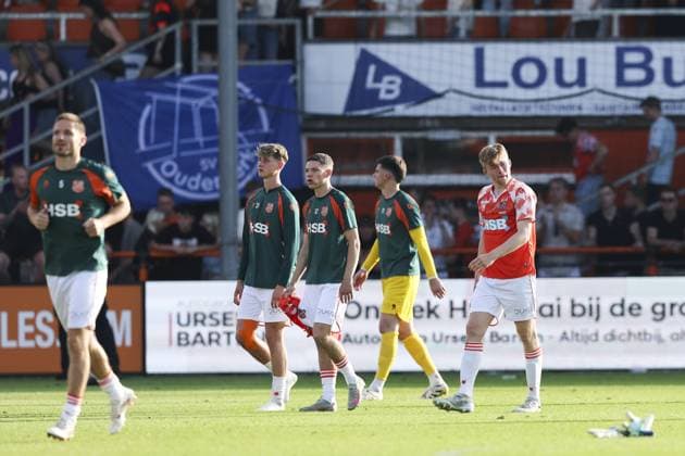VOLENDAM - Disappointment at relegated FC Volendam during the promotion relegation play-off final match between FC Volendam and Willem II at the Kras Stadium on May 23, 2026, in Volendam, the Netherlands. SONNY LENSEN ANP Play-offs Promotion Relegation - FINAL 2025-2026 xVIxANPxSportx xxANPxIVx 559150816 originalFilename: 559150816.jpg