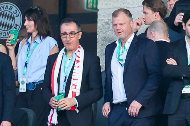 Ministerpraesident von Baden Wuerttemberg Cem Oezdemir Die Gruenen und Vorstand Sport Fabian Wohlgemuth VfB Stuttgart are standing on the tribune, DFB Cup Final 2026, FC Bayern München v VfB Stuttgart, Olympiastadion am 23 May 2026 in Berlin, Germany Photo by Marco Steinbrenner DeFodi Images State Premier of Baden Wuerttemberg Cem Oezdemir Die Gruenen and Vorstand Sport Fabian Wohlgemuth VfB Stuttgart are standing on the tribune, DFB Cup Final 2026, FC Bayern München v VfB Stuttgart, Olympiastadion, May 23, 2026 in Berlin, Germany Photo by Marco Steinbrenner DeFodi Images