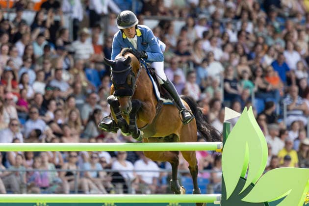 Christian AHLMANN GER on Untouched LB, in jumping, action, in the round in jumping S5 2nd Qualifier Rolex Grand Prix, jumping competition with one round and jump-off, CSI5, Rolex Grand Slam, on 23 05 2026, World Equestrian Festival, TSCHIO Aachen 2026 from 22 24 05 2026 in Aachen Germany Â