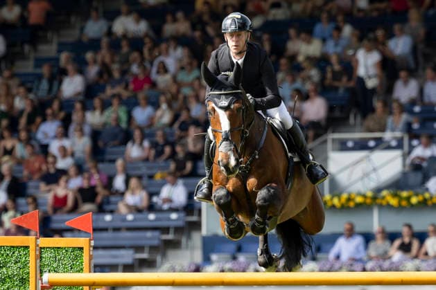 Marcus EHNING GER on Priam du Roset, in jumping, action, in the round in jumping S5 2nd Qualifier Rolex Grand Prix, jumping competition with one round and jump-off, CSI5, Rolex Grand Slam, on 23 05 2026, World Equestrian Festival, TSCHIO Aachen 2026 from 22 24 05 2026 in Aachen Germany Â